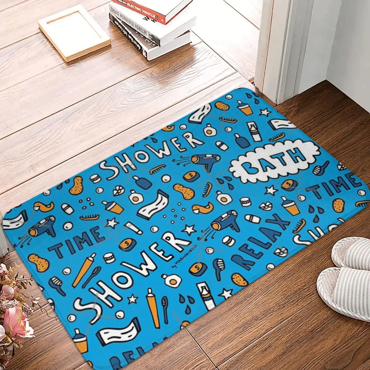 

Bathtime Lovers 60x40cm Carpet Polyester Floor Mats Holiday Anti-Slip Indoor