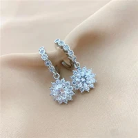 trendy 1ct d color vvs1 moissanite clip earrings for women 925 sterling silver 6 5mm gra diamond earrings test positive pass