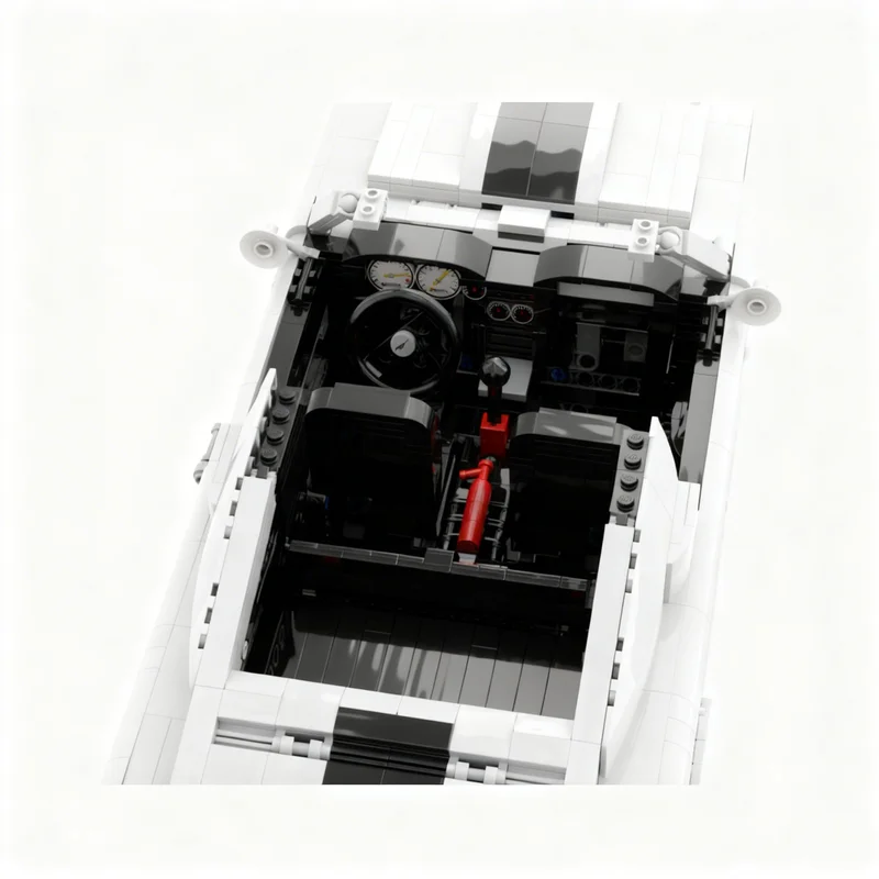 Фото 2339 деталей MOC Ford Mustang Shelby GT-500 Eleanor, модель автомобиля, строительные блоки, рождественские подарки, игрушки, декоративное изделие, 3D креатив. №4