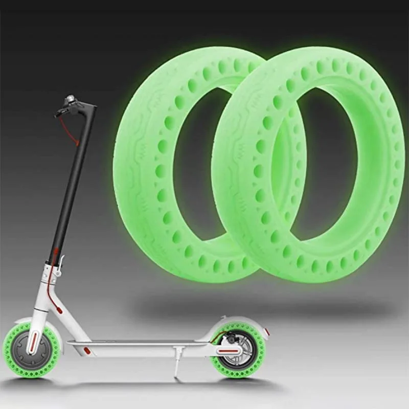 

8.5 Inch Solid Luminous Tire for Xiaomi M365 Electric Scooter Repair Parts Night Fluorescent Wheels Tires Scooter Accessories