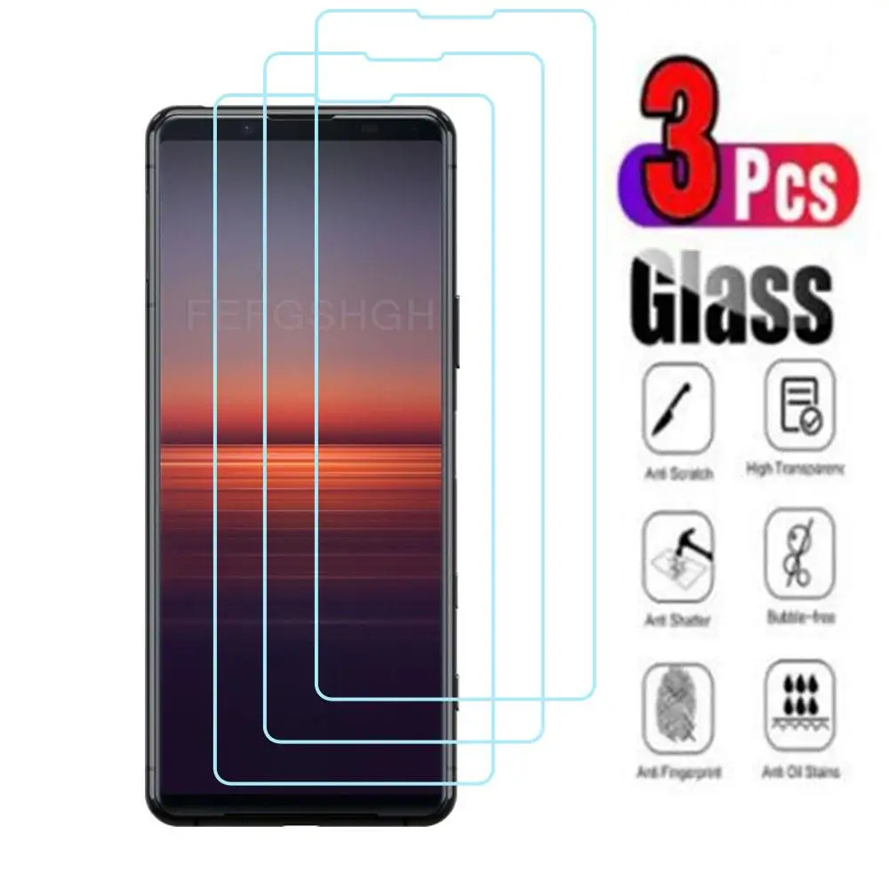 

3Pcs 9H Protective Tempered Glass For Sony Xperia 5 II 6.1" on Glass Xperia 5 II Screen Protector Protection Cover Film