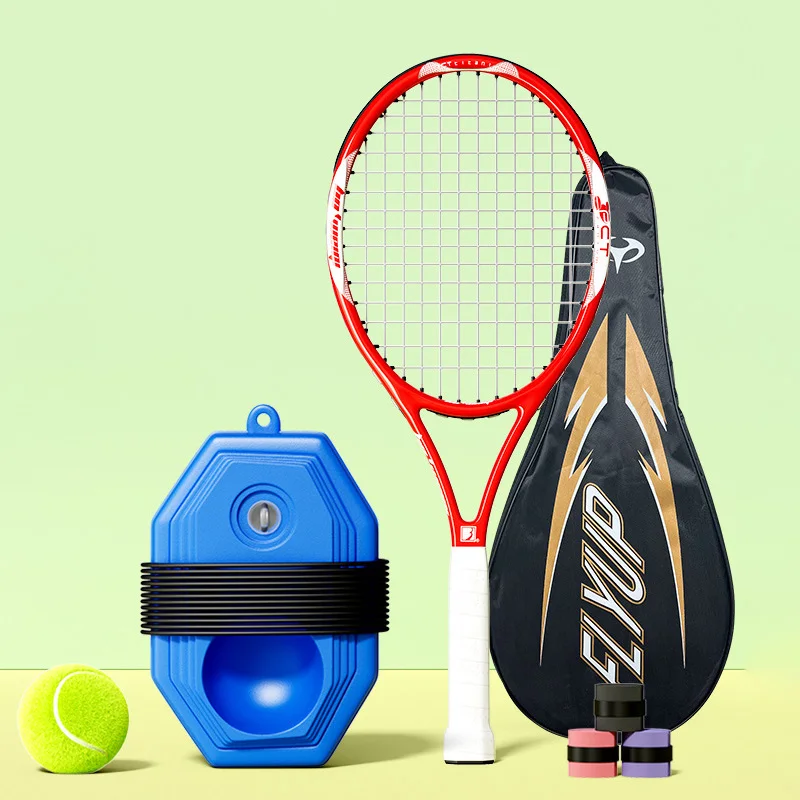 

1pcs Tennis Racket Set Single Trainer Children's Beginners Serve Rebound Training College Students Tennis Racket Sets