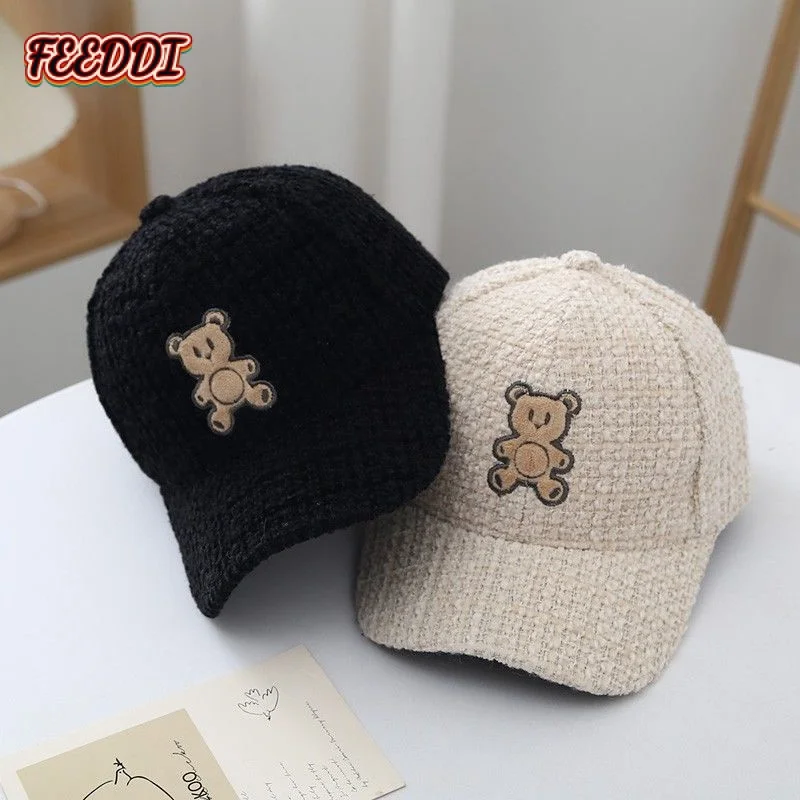 Детская шапка FEEDDI детская осенне-зимняя Кепка с козырьком утолщенная теплая