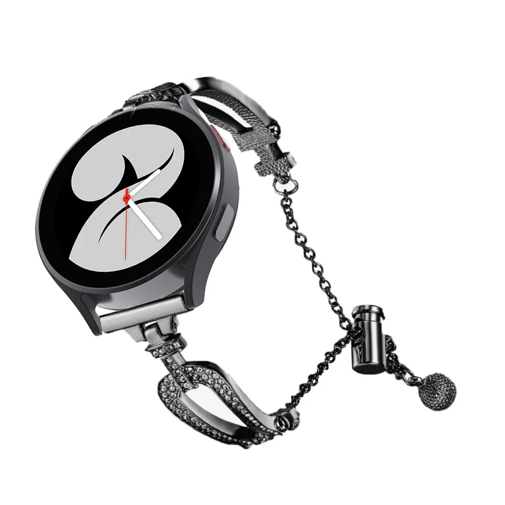 

Suitable for Samsung watch5 strap watch4 strap watch6 metal chain strap iwatch