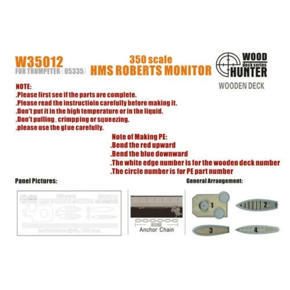 Монитор Hunter W35012 1/350 для TRUMPETER 05335