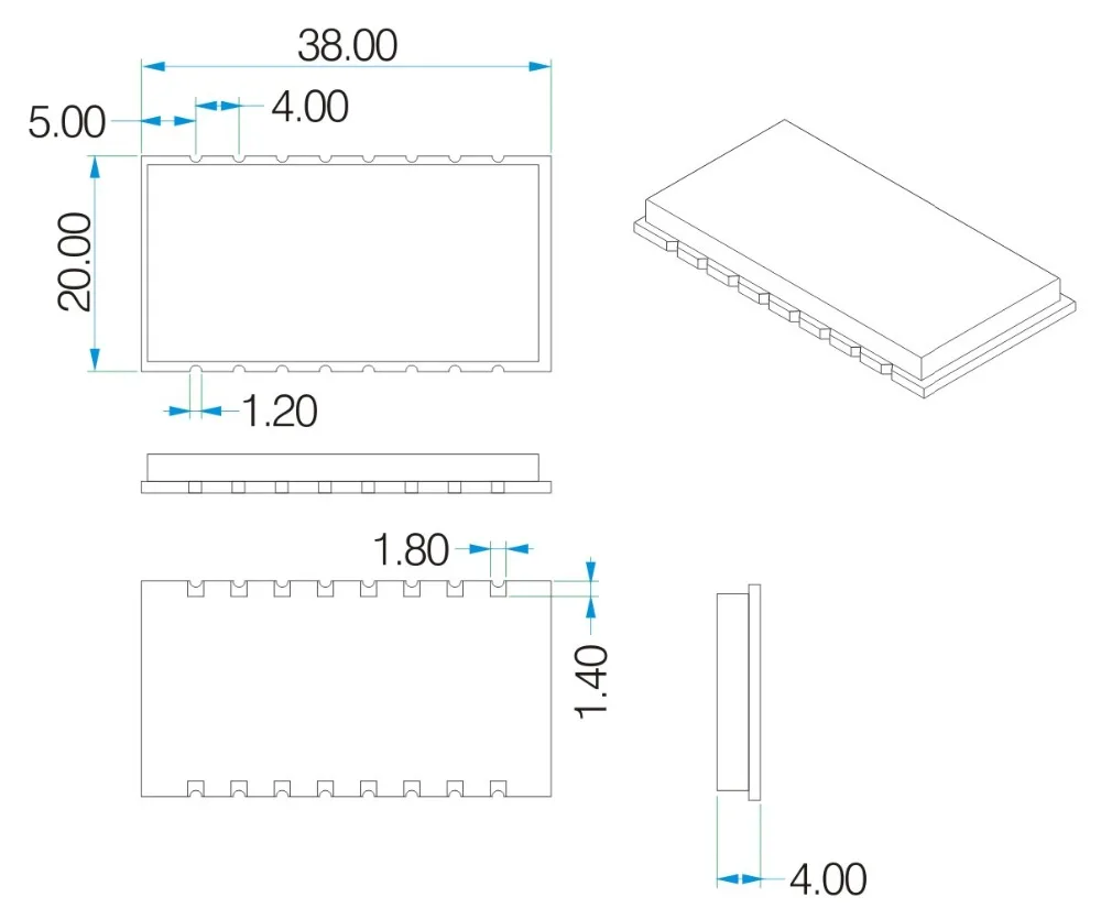 2 шт.лот lora1262F30 315 МГц SX1262 33dBm -148dBm TCXO Высокая чувствительность низкий ток 2 Вт SPI порт Модуль Lora (art.: 3920bcd25dd95) - 3920bcd25dd95