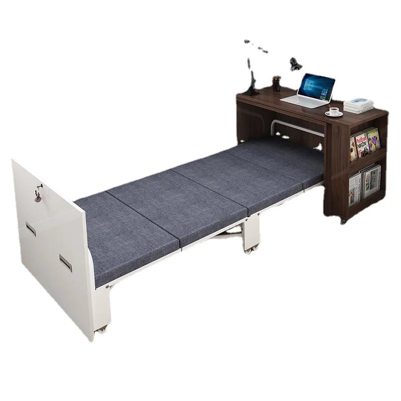 

Nordic Office Lunch Break Folding Bed Siesta Appliance Desk Invisible Bed Home Study Retractable Bed Computer Desk L5