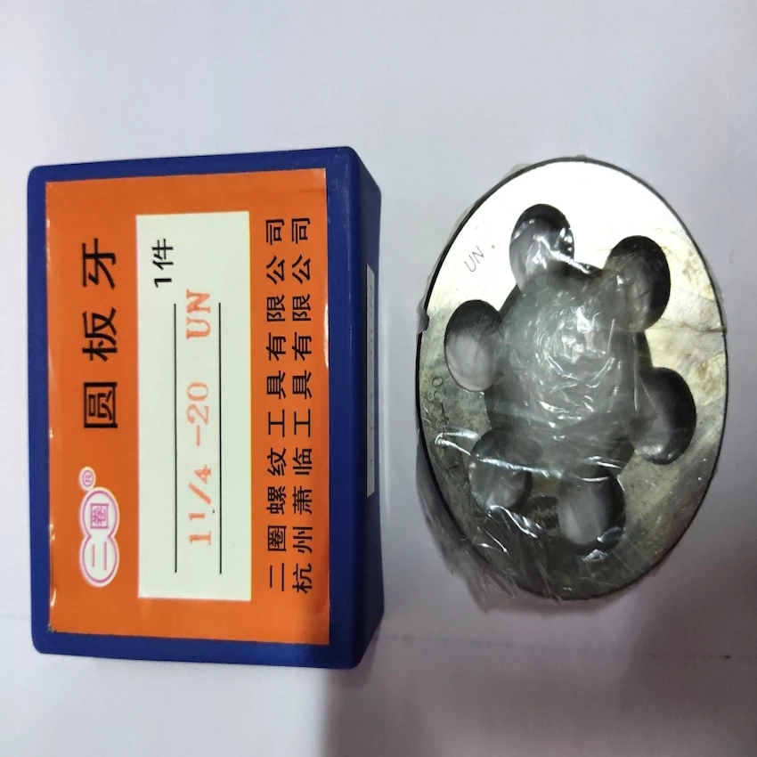 

: 9Sicr Steel UNC/UN/UNEF 1-1/4 дюйма-7/8/10/12/14/16/18/20/24/28 TPI, ручные инструменты для нарезания резьбы