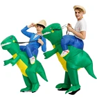 Костюм для косплея инопланетянина для взрослых и детей, надувной костюм тирекса динозавра Пурим, Пасхальный кролик, костюм единорога