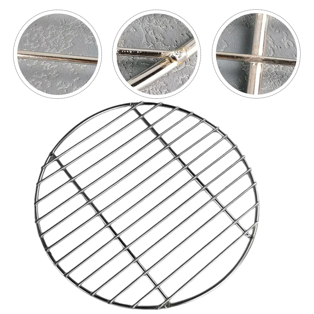 

Reusable Grill Grates Mesh Grill Mat Round Grill Grate Stainless Steel Grill Grate for Kitchen Grill