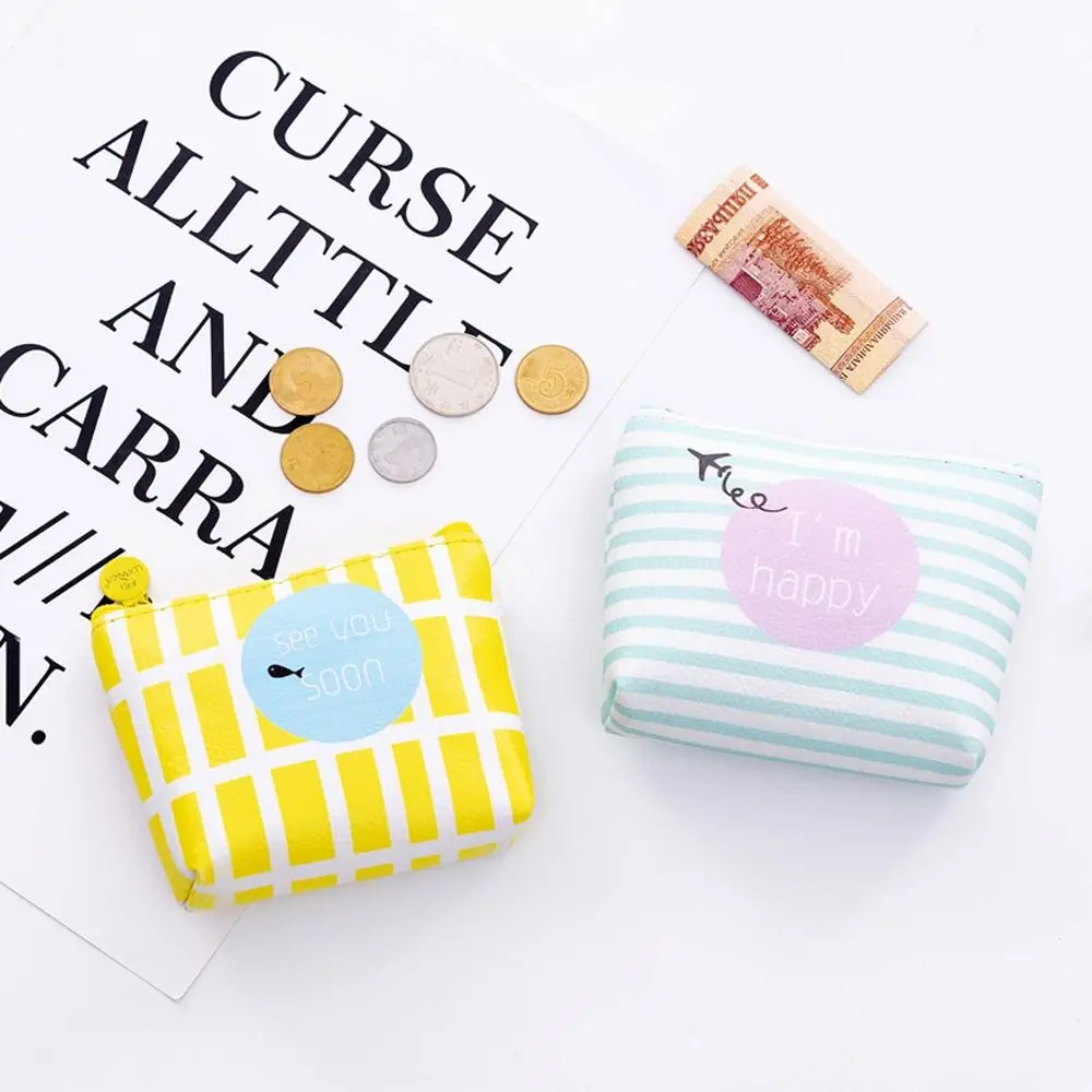 

Children Coin Purse Fruits Lipstick Bags Stripe Money Bag Women Purse Wallets Korean Card Holder Cartoon Coin Purse