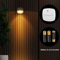 motion induction battery powered led human body induction night light bedside table corridor anti dizziness small book light