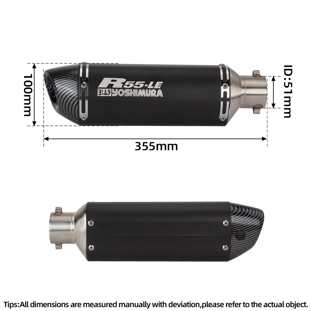 motocyklowego zmodyfikowanego tłumika Yoshimura R55 LE Escape Muffler cbr ninja zuma 200cc gy6 nvx aerox