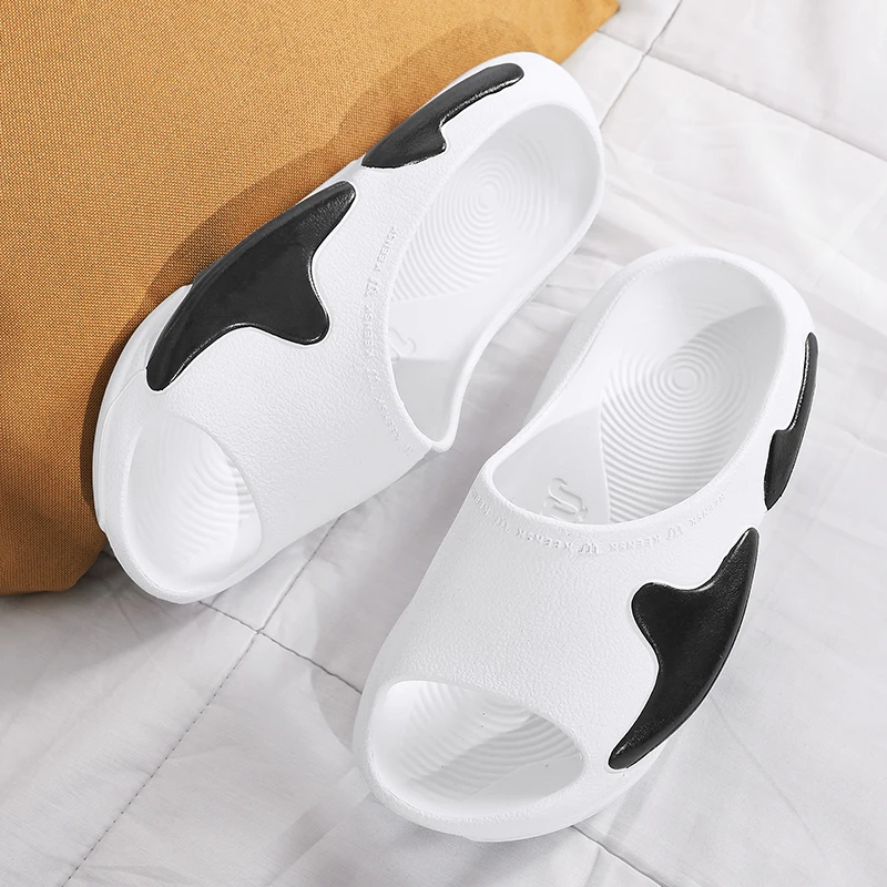 36-47# Hot Sale EVA Unisex Vacation Beach Sandals Travel Leisure Couples Outdoor  Beach Slippers Indoor Home Bathroom Slippers