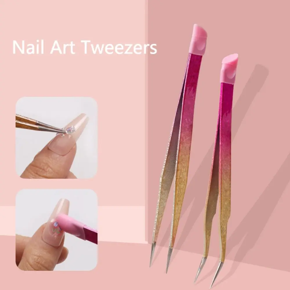 

Женская силиконовая нажимная головка, двухсторонний зажим, ресницы, инструменты для макияжа, наклейки для ногтей