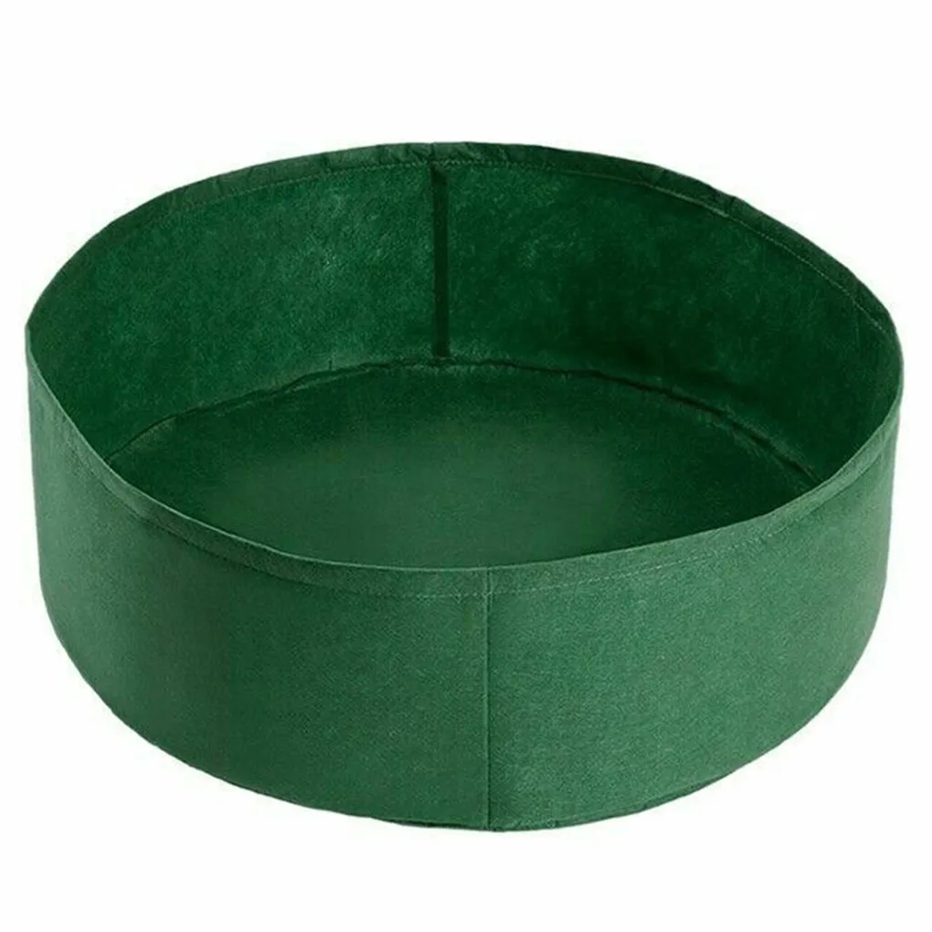 

Круглая сумка для посадки, садовая теплица, войлочная ткань, растительный цветок, растительный горшок, ведро, фиолетовый, 50х20см