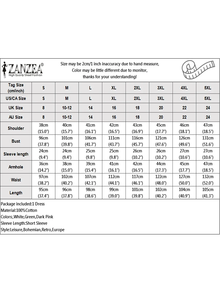 ZANZEA элегантное женское мини-платье для отпуска с коротким рукавом и круглым