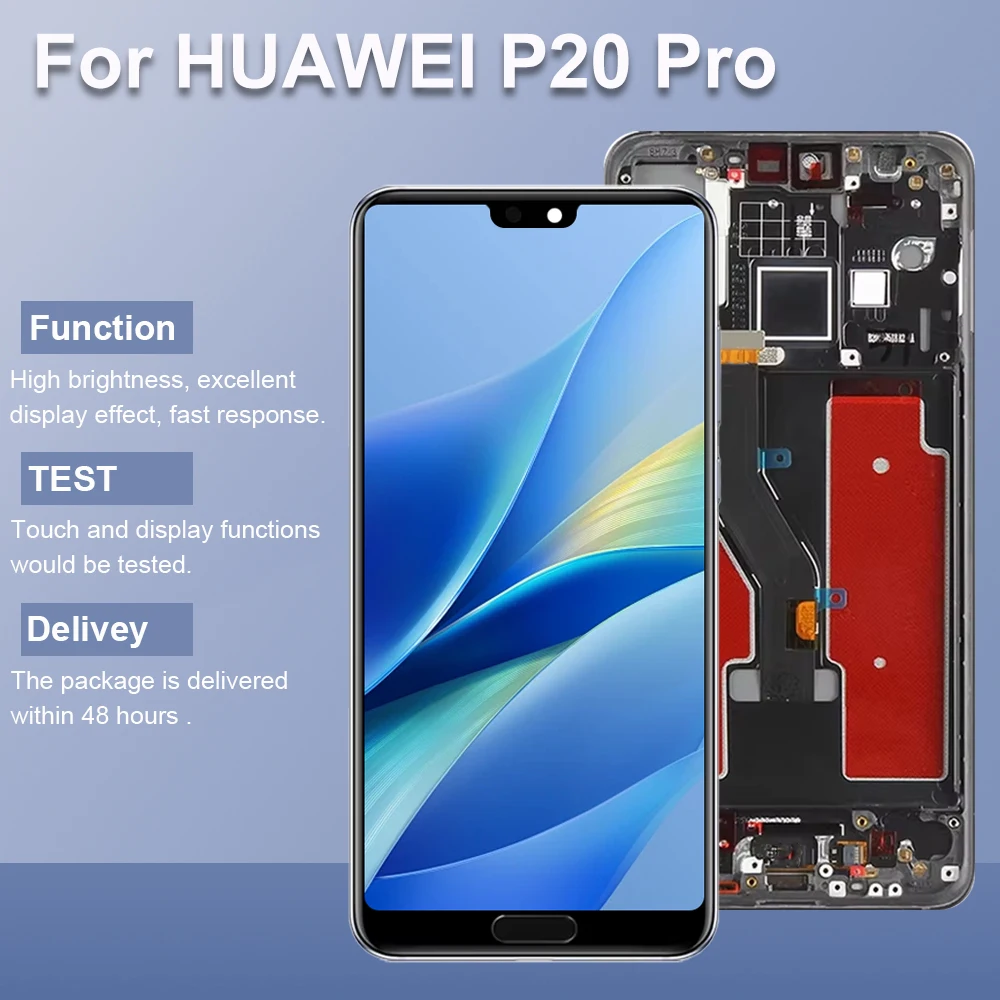 P20 Pro TFT ЖК-экран в сборе для Huawei CLT-L29 CLT-L09 ЖК-дисплей с цифровым преобразователем