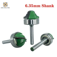 1pc set 6 35mm shank router bit bearing double roman ogee edging milling cutter for wood woodwork line knife hobbing lt016 4pc