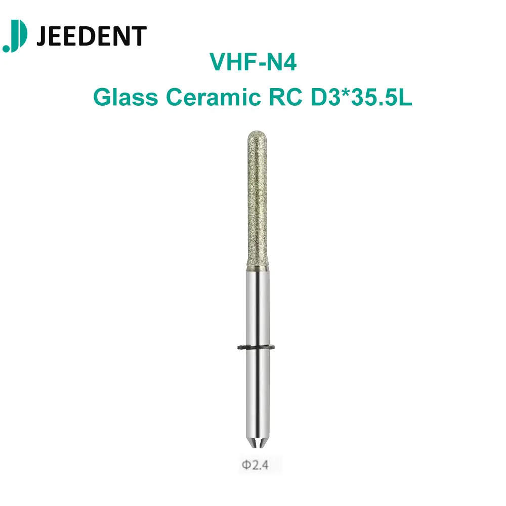 Фото Фрезы JEEDENT VHF-N4 CAD/CAM для стеклокерамики, Emax, дисиликата лития, с алмазным покрытием, для зуботехнических лабораторий №3
