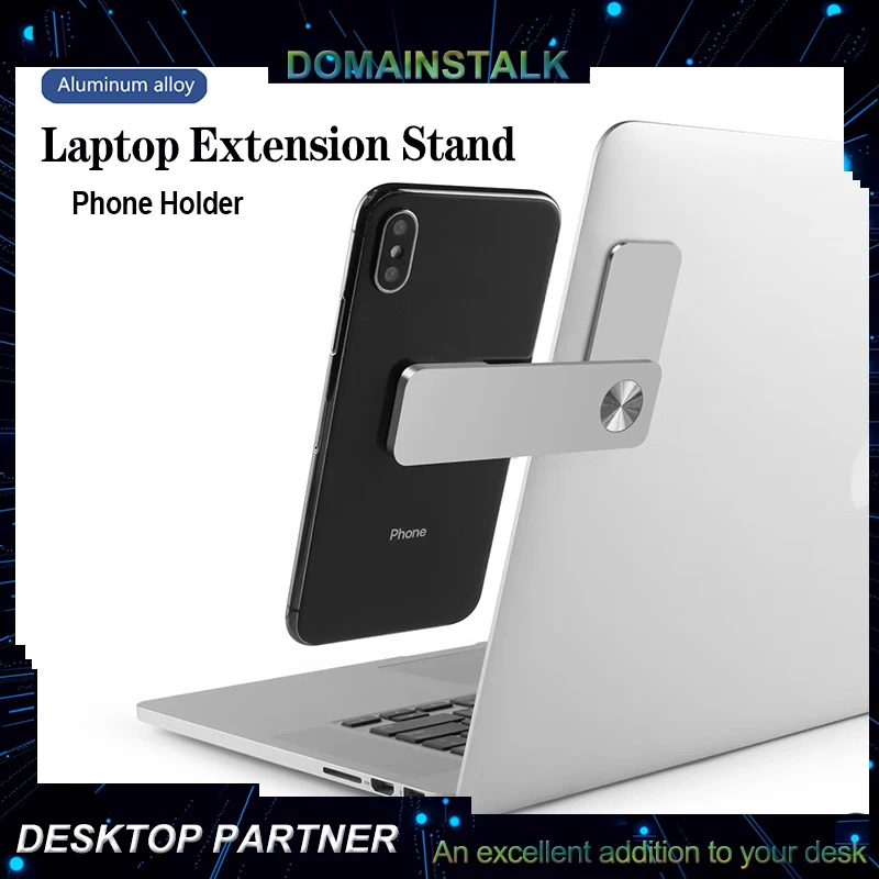 

Metal Laptop Extension Smartphone Stand Tablet Bracket Magnetic Suction Scalable Portable Mobile Cell Phone Holder Notebook Side