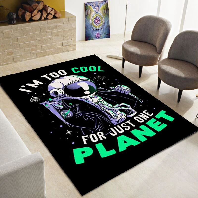 

Astronauts Explore Cosmic Mats, Fashion Carpets, Living Room, Large Carpet, Bedside Table, Carpet, Gift, Bedroom Decoration