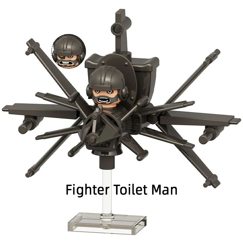 Платок Skibidi TV Man модель туалета блоки MOC набор кирпичей подарки игрушки для детей