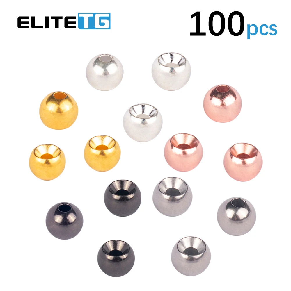 EliteTG 100 шт 1.5-3.5mm вольфрам головка - сырец муха сплав бисер спальный лотос ловильный