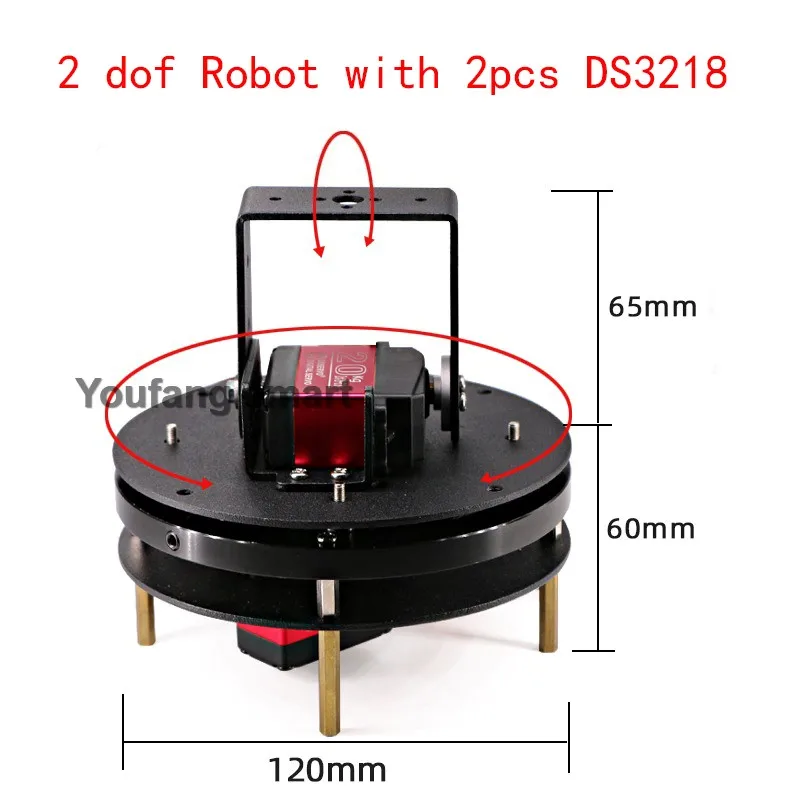 Кронштейн для поворотной платформы с сервоприводом MG996 DS3218 для робота с 1 степенью свободы, программируемый набор для самостоятельной сборки робота на базе Arduino (art.: 3920db4421607) - 3920db4421607