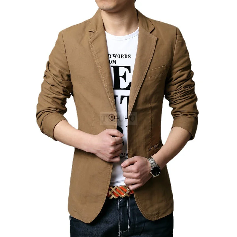 

2022 Spring Autumn New Men Blazer Fashion Slim casual blazer for Men Brand Mens suit Designer jacket outerwear men 3 colors