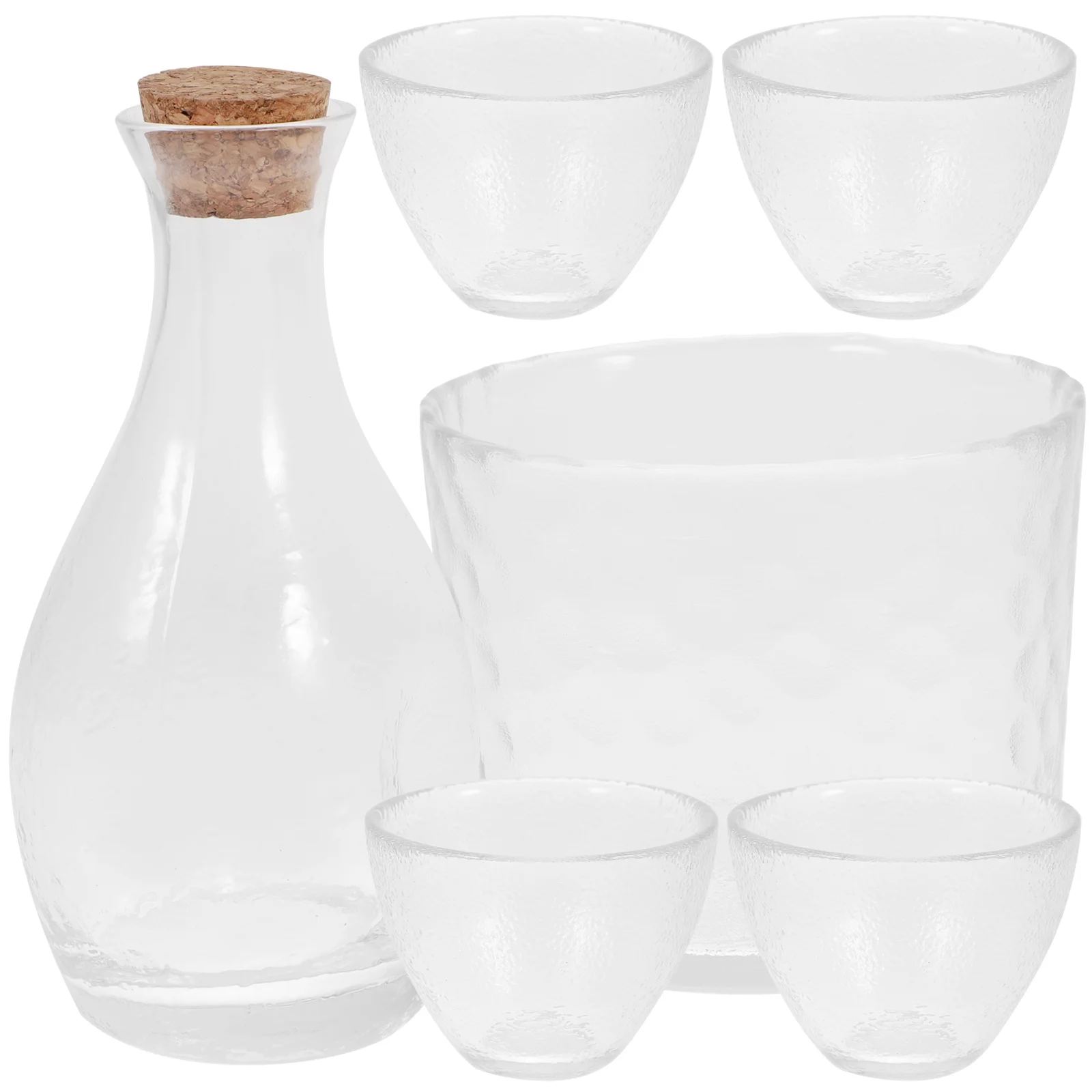 

Sake Cupcups Japanese Teaset Drinking Serving Pot Mug Bottle Clearwater Flower Tokkuri Kungfu Chinese Mini Glasssake Coffee