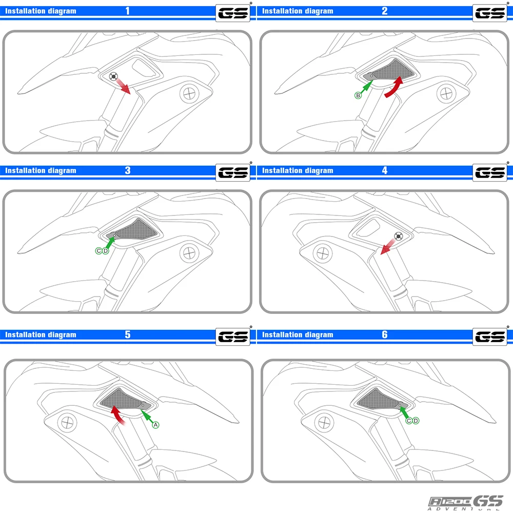 Для BMW R1200GS R 1200 R1200 GS 2015 2016 аксессуары для мотоциклов Мотоцикл CNC воздухозаборник