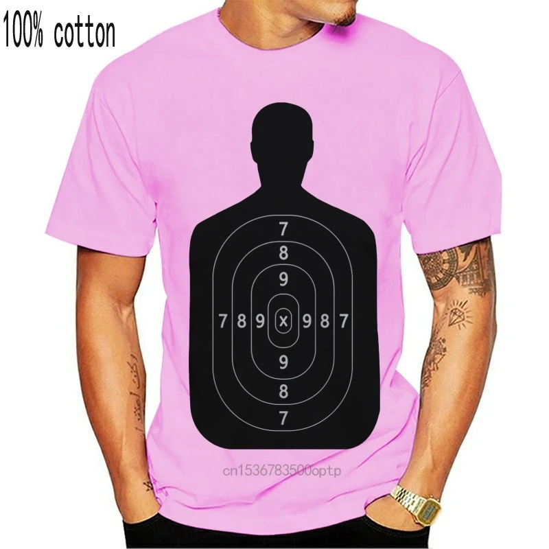 

Human Target Funny Shoot Shooting Gun Club Hunter New Fashion Cool Casual Summer Paried Beer T Shirts