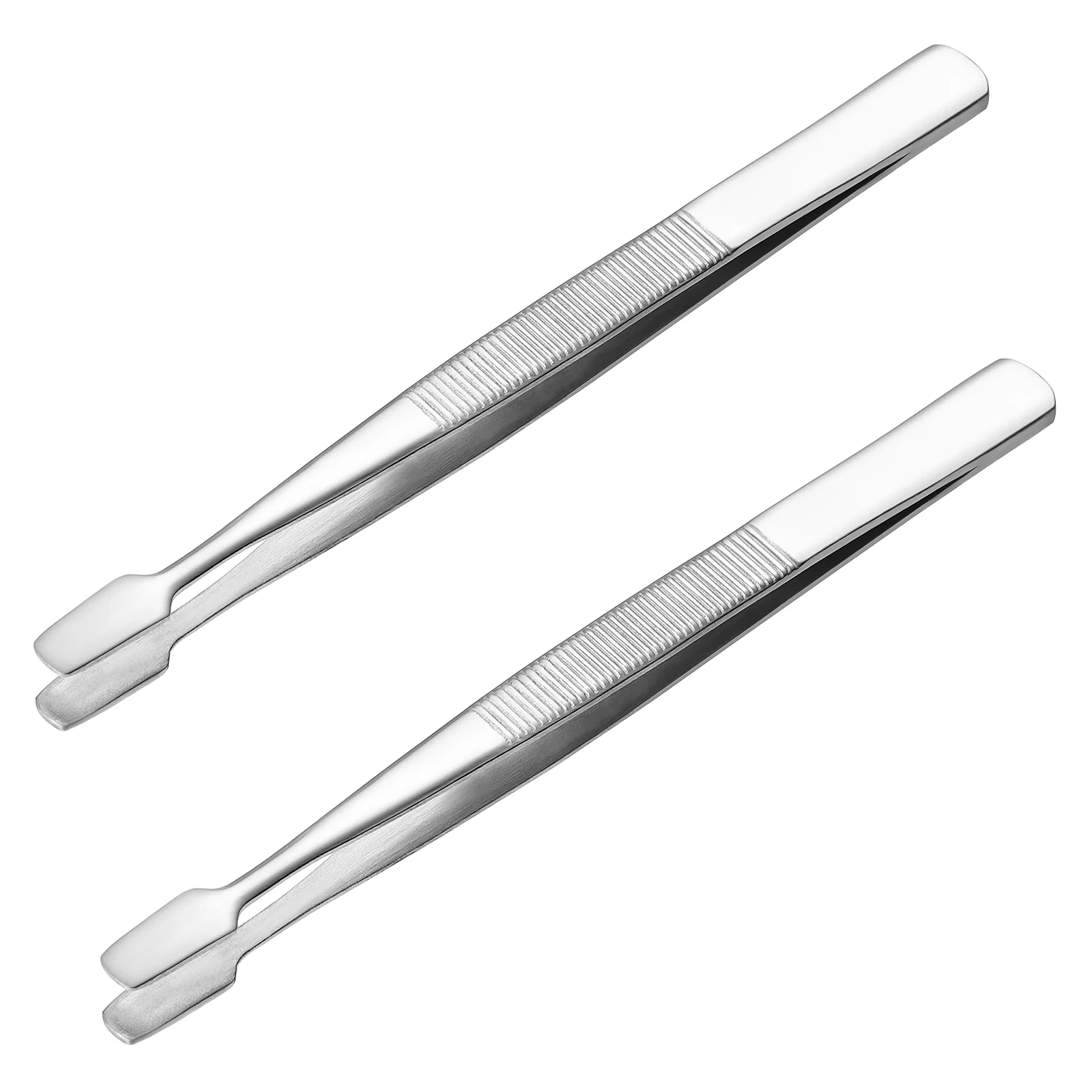 

Stainless Steel Stamp Tweezers Stamp Collecting Supplies Tongs Stamp Tongs Craft Flat Tip Tweezers for Industrial Hobby Tools