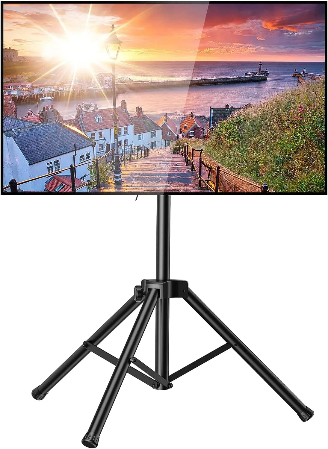 

TV Stand -Portable TV Stand for 37-80 Inch LED LCD OLED Flat Screen TVs-Height Adjustable Display Floor TV Stand with VESA 600x4