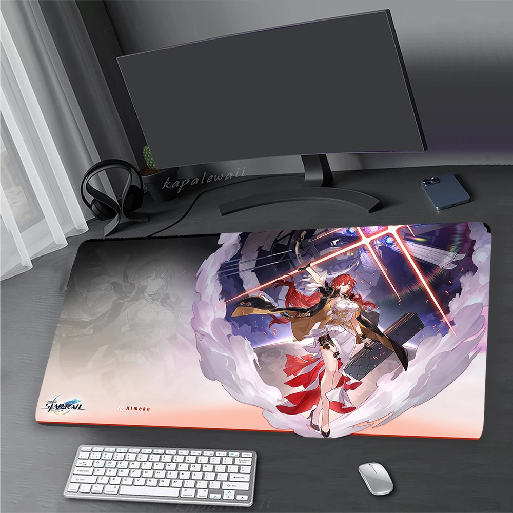 

Honkai Star Rai Anime Mouse Pad XXL Game Mousepad Large Pc Mouse Mat Desk Mats Gamer Anti-slip Carpet Keyboard Pads 500x1000mm