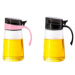 700Ml Kitchen Glass Cooking Oil Jar Sauce Bottle Dispenser For Oil And Vinegar Honey Olive Oil Container