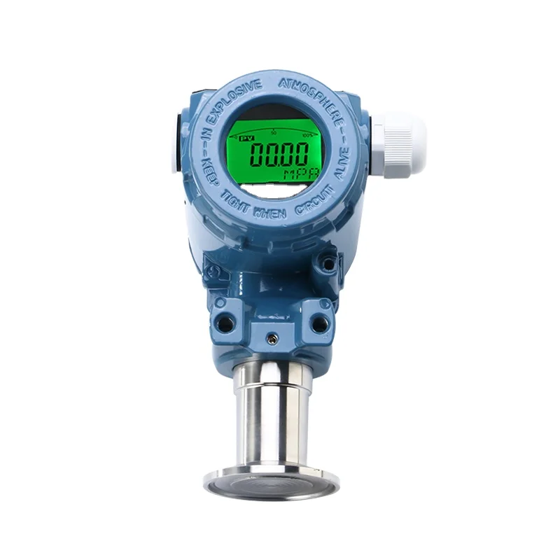 

Explosion-proof and Sanitary flat-film pressure transmitter sensor, clamp quick-loading diaphragm mud sewage 4-20mA