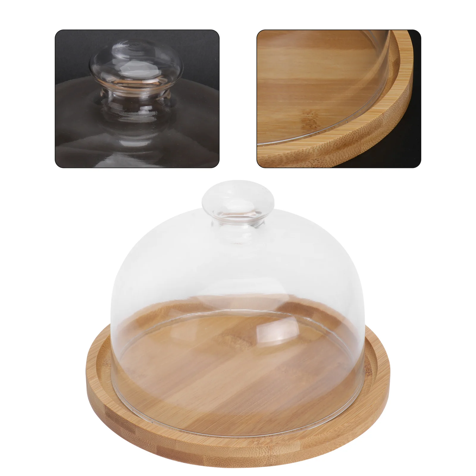

Cake Platter Server Cookie Trays Lids Dessert Platter Cover Cupcake Holder Lid Transparent Glass Cover Cheese Dessert Dome Cover