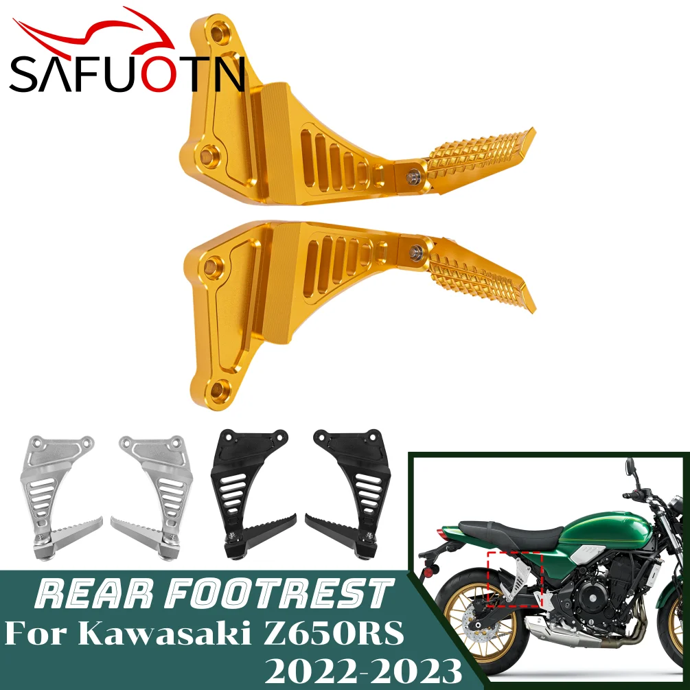 

Z650RS Rear Footrest Footpeg For Kawasaki Z 650 Z650 RS 2022 2023 Motorcycle Rear Foot Peg Bracket CNC Accessories