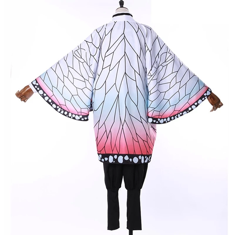 Костюм для косплея Shinobu из аниме рассекающий демонов кимоно Хэллоуина униформа