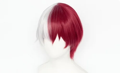 Высококачественный парик для косплея Boku no шото Тодороки Shouto серебристые белые