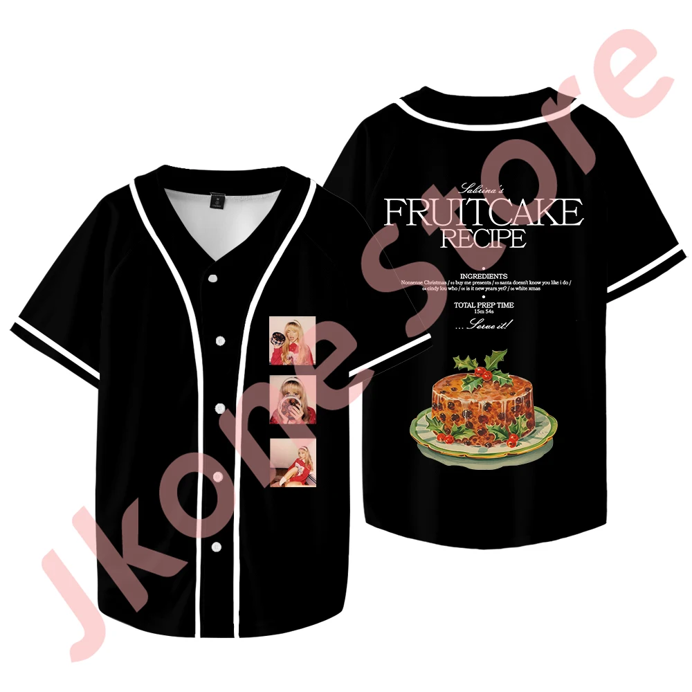Sabrina Carpenter Fruitcake Merch Бейсбольная куртка с новым логотипом Джерси унисекс Модные