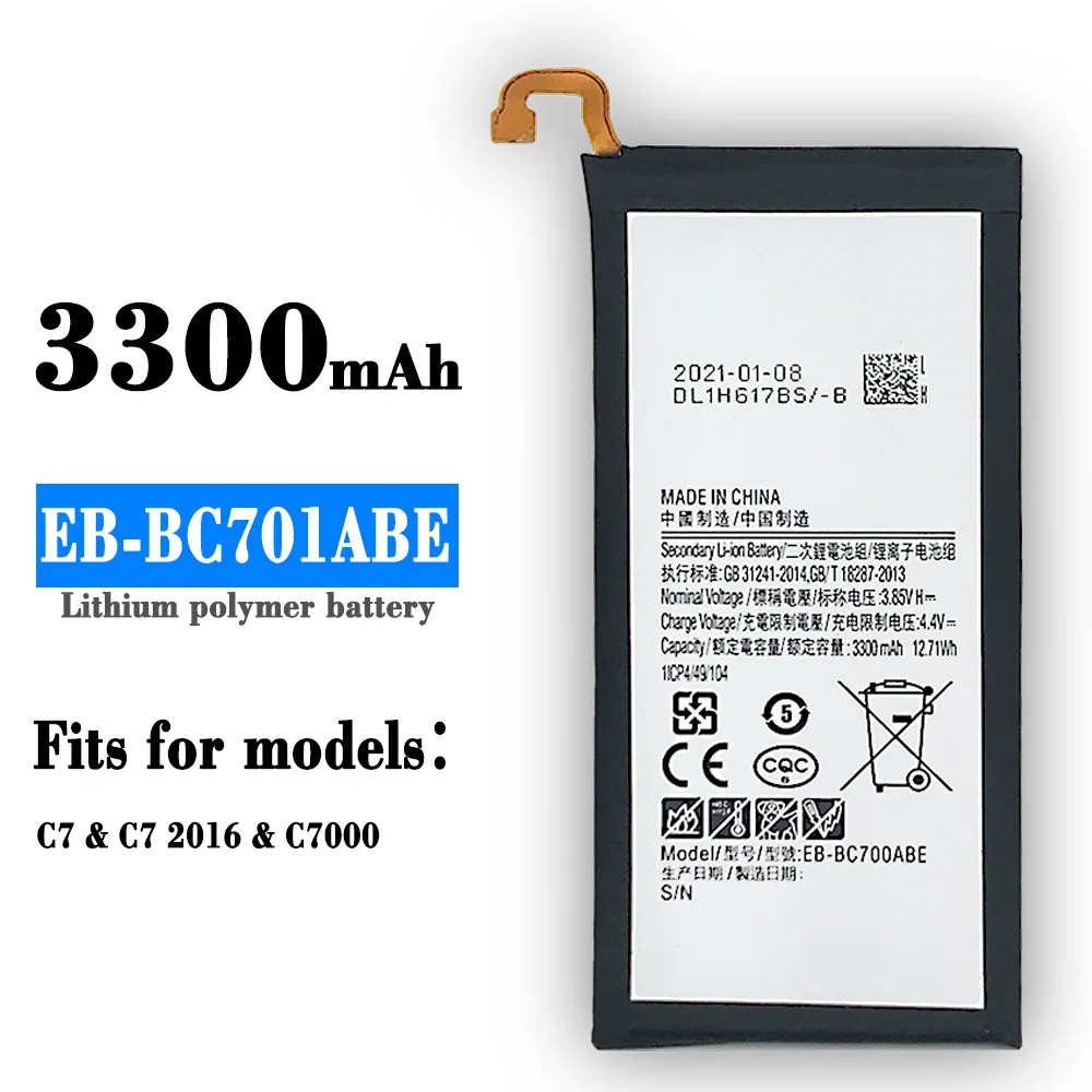 

Orginal EB-BC701ABE 3300mAh Battery For SAMSUNG Galaxy C7 C7000 C7010 C7018 C7 Pro Duos SM-C701F/DS SM-C700 EB-BC700ABE