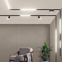 recessed led track lights magnetic design lamp adjustable rail ceiling system modern track lighting spot indoor rail spotlights