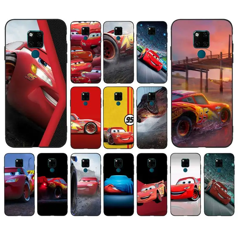 

Disney Lightning McQueen Phone Case for Huawei Mate 20 10 9 40 30 lite pro X Nova 2 3i 7se