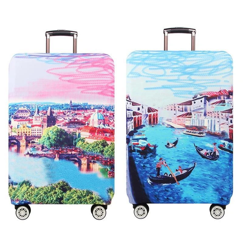 18-22Inch Thicken Wear Suitcase Cover High Elastic Luggage Protective Sleeve Travel Trolley Luggage Dust Accessories Supplies