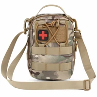 outdoor molle tactical first aid kit multifunction medical waist bag portable hunting accessories storage pouch shoulder bag