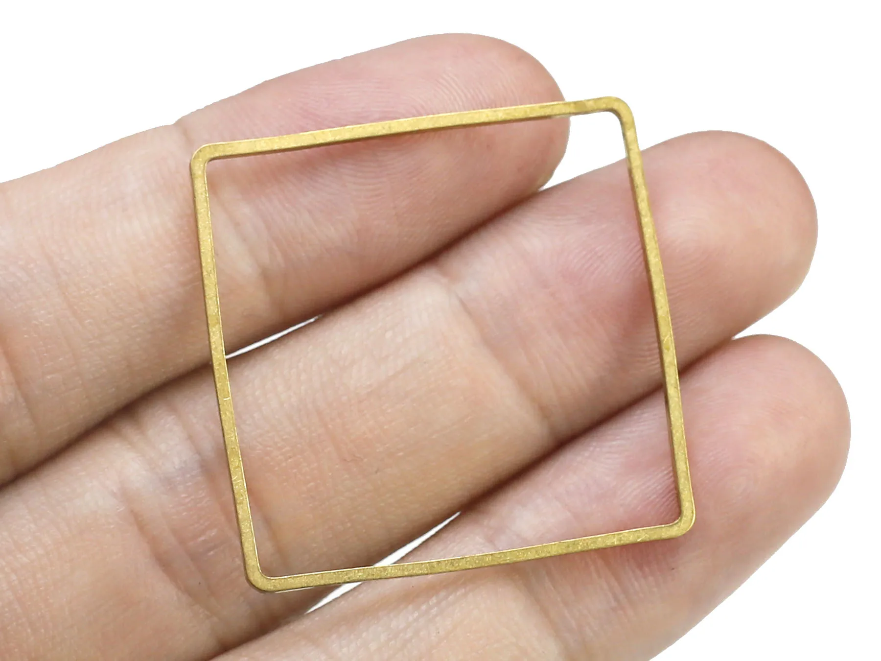 Квадратные подвески для сережек соединительный элемент Геометрическая латунная