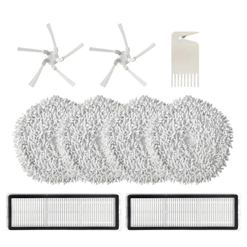 9 Pcs Replacement Parts For Xiaomi Dreame W10 W10 Pro Robot Vacuum Cleaner Accessories Mop Cloth Side Brush Hepa Filter